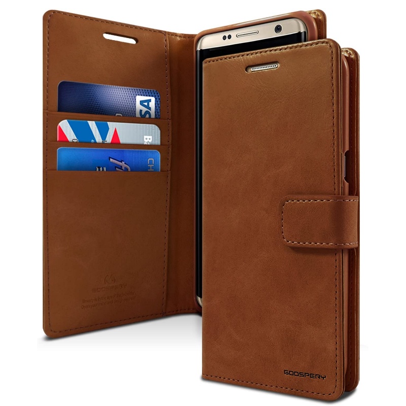 Samsung Galaxy A22 Bluemoon Wallet Case Brown